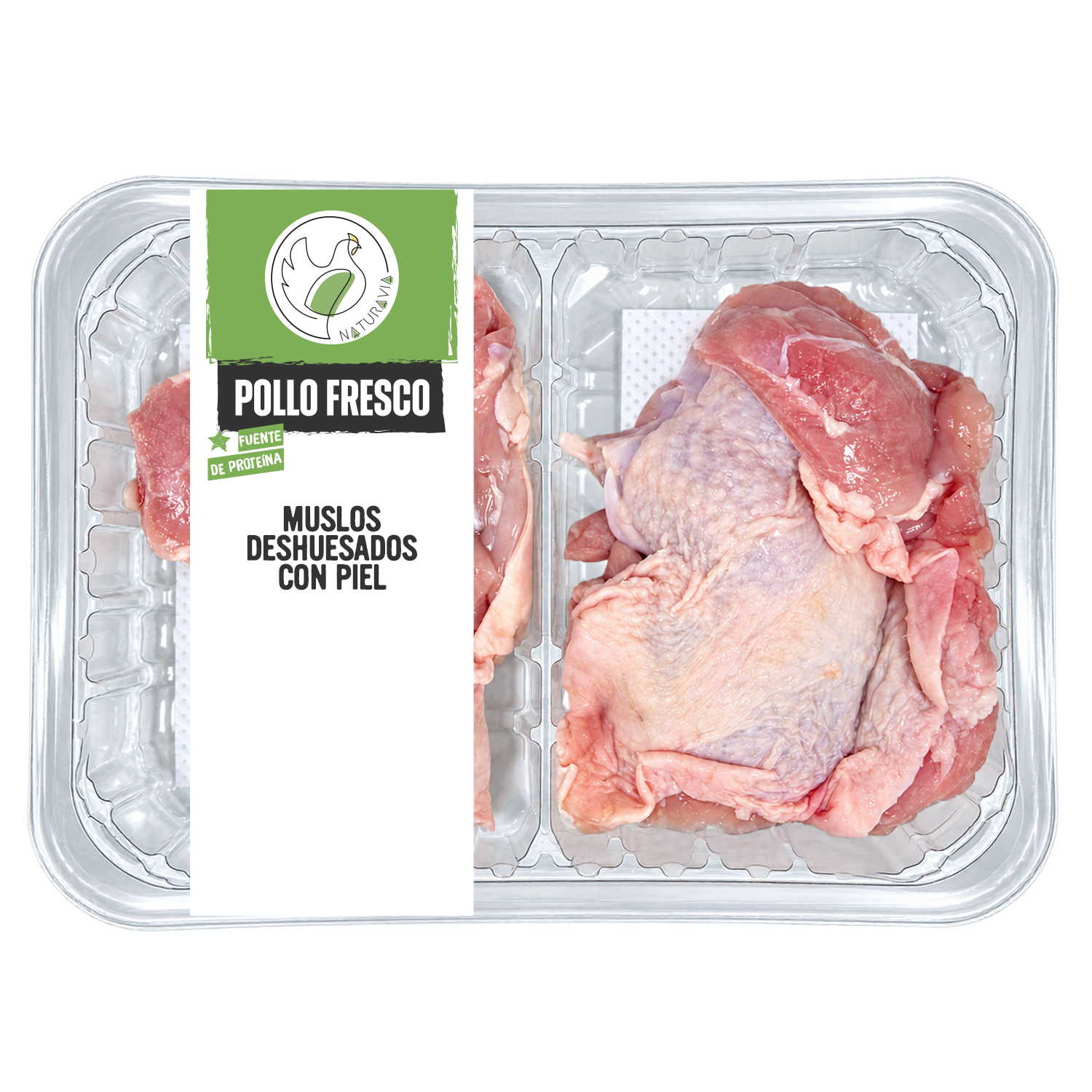 Muslos deshuesados con piel
